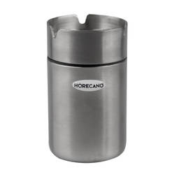 Windproof ashtray 7 x 12cm chrome cylinder