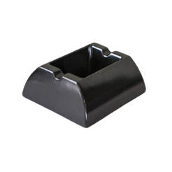 Ashtray 10.6 x 9.2cm melamine black