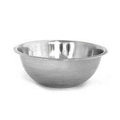 Metal basan bowl with board 24 cm, stainless steel - for stirring