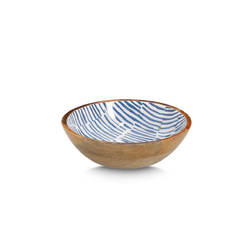 Купа Ø 30x6см синя, мангово дърво ZELLER