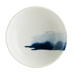 Купа 14см Bonna Blue Wave бяла със син щрих BONNA