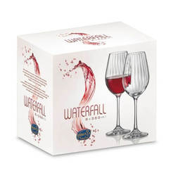 Комплект чаши за вино Waterfall - 350мл, 6 бр.