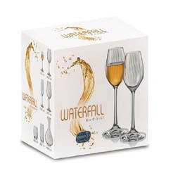 Комплект чаши за ракия Waterfall - 60мл, 6 бр.