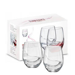 Комплект чаши за безалкохолни напитки Crystalex Turbulence - 500мл, 2 бр