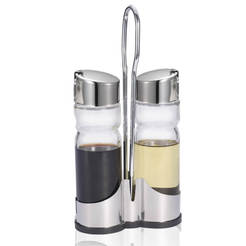 Vinegar/oil set 2 pcs. chrome