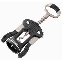 Lever corkscrew 17.8 cm steel, silver-black
