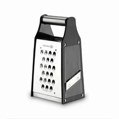 Kitchen grater four-sided 18 cm, stainless steel / plastic Rendi Mini