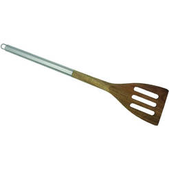 Kitchen spatula acacia and metal 35.5 cm