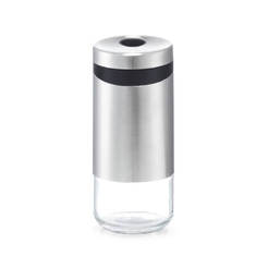 Glass salt shaker Ф5 x 11.3 cm with metal cap