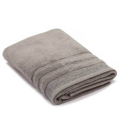Hydropile bath towel, gray, 100% cotton, 70 x 140 cm, 450 g / m2