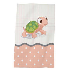 Children's towel 30 x 50 cm - Pink turtle