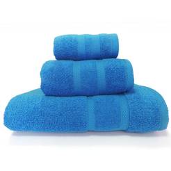 Хавлиена кърпа за баня 45 х 80см 450 г/кв.м. 100% Микропамук синя Б579