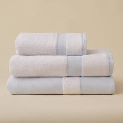 Хавлиена кърпа за баня 76 х 147см 97% памук 3% лен 500гр/кв.м. синя Kilyos Hamam