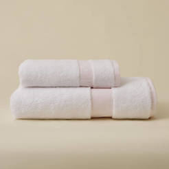 Bath towel 76 x 147 cm 97% cotton 3% linen 500 g / sq.m. pink Kilyos Hamam