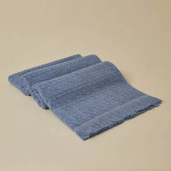 Хавлиена кърпа за баня 76 х 152см 100% памук 550гр/кв.м. синя Helix