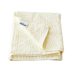 Bath towel 30x50cm 100% cotton 500g/sq.m. Ecru Boho