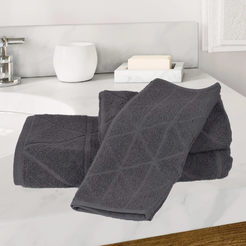 Хавлиена кърпа за баня 30 х 50см Фюжън 100% памук 400гр/м2 сива