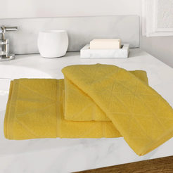 Хавлиена кърпа за баня 50 х 80см Фюжън 100% памук 400гр/м2 жълта