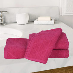 Хавлиена кърпа за баня 70 х 140см Фюжън 100% памук 400гр/м2 циклама