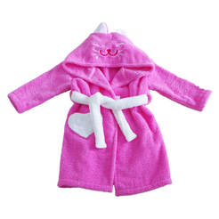 Детски халат за баня - 4-6 години, 128см, коте