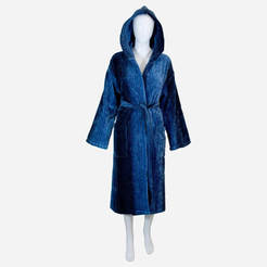Халат за баня Капри 430гр/м2 син, размер XL