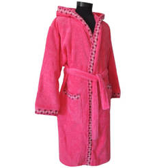 Bathrobe for teenagers 146cm cyclamen G232 JANA