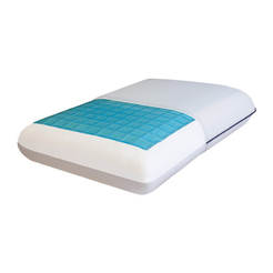 Подушка для сна с охлаждающим гелем с эффектом памяти, две стороны 40 x 60 x 12 см Adry Cool