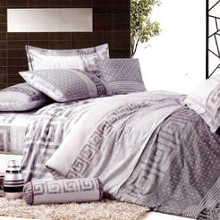 Комплект постельного белья Aya Grey - 5 деталей, 100% Ранфорс