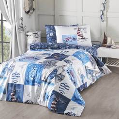 Bedding set 3 pieces Ranfors print Sail