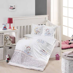 Бебешки спален комплект 3 части, памук сатен щампа Sleep time