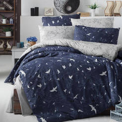 Bedding set 3 pieces Ranfors print Freedom blue