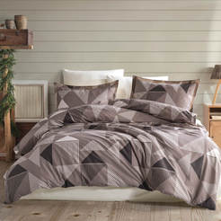 Bed linen set single 3 pieces, ranfors print Epik
