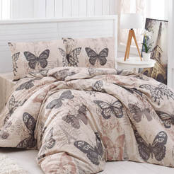 Bettwäscheset 3-teilig Polycotton-Druck 9865