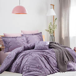 Спално бельо комплект 3 части поликотон щампа 56476-02