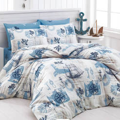 Bettwäscheset 3-teilig Polycotton Druck 5693