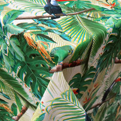 Мушама Алдеко Текс 140см джунгла тукан зелено