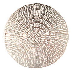 Dining pad round 38 cm, gold