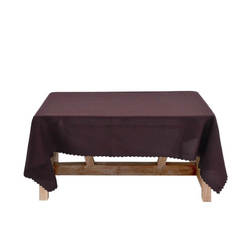 Tablecloth 150 x 220 cm, one-color brown Trinity