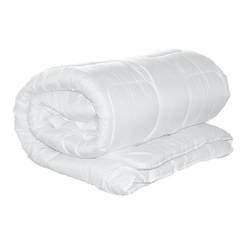 Lightweight microfiber / silicone wadding, 200 x 210 cm, 300 g / m2, white