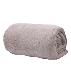 Blanket Soft 150 x 200 cm, 100% polyester, microfiber, hazelnut color