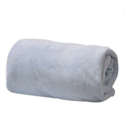 Blanket Soft 200 x 220 cm, 100% polyester, microfiber, light blue