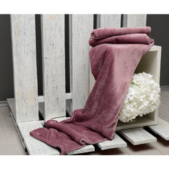 Одеяло флисовое плюшевое 150 х 200 см, 100% микрофибра, ясень роза