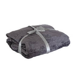 Одеяло Nipis - 220 х 240см, тъмно сив