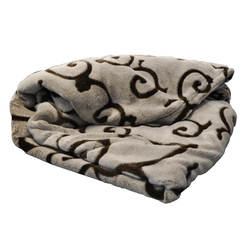 Одеяло полар плюш Стик Кафяво - 150 х 200см, 100% полиестер