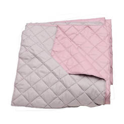 Ultrasonic mattress 150 x 210 cm grey/pink