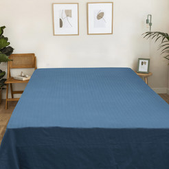 Bedroom shawl 150x220cm 100% cotton blue Denadi