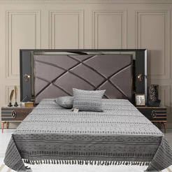 Bedroom mattress 150x220cm 100% cotton gray Montesa