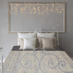 Double-sided bedroom mattress 210x230cm 100% cotton Ardeza grey