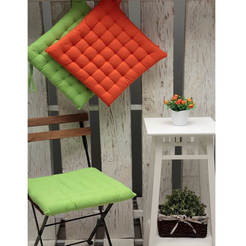 Възглавница за стол 40 х 40см, 100% памук, цвят зелен