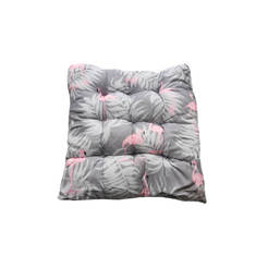 Възглавница за стол Фламинго 40 х 40см - 100% памук, сива